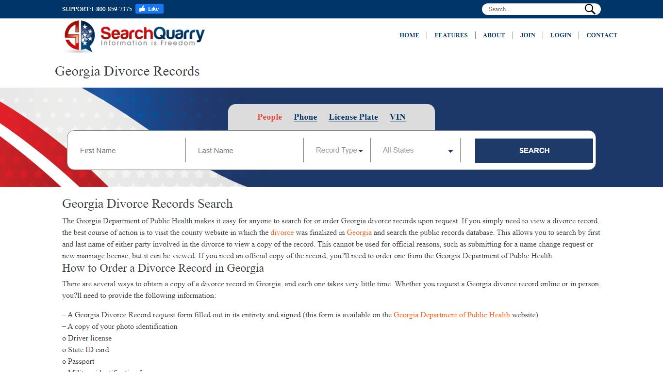Enter a Name & View Georgia Divorce Records - SearchQuarry